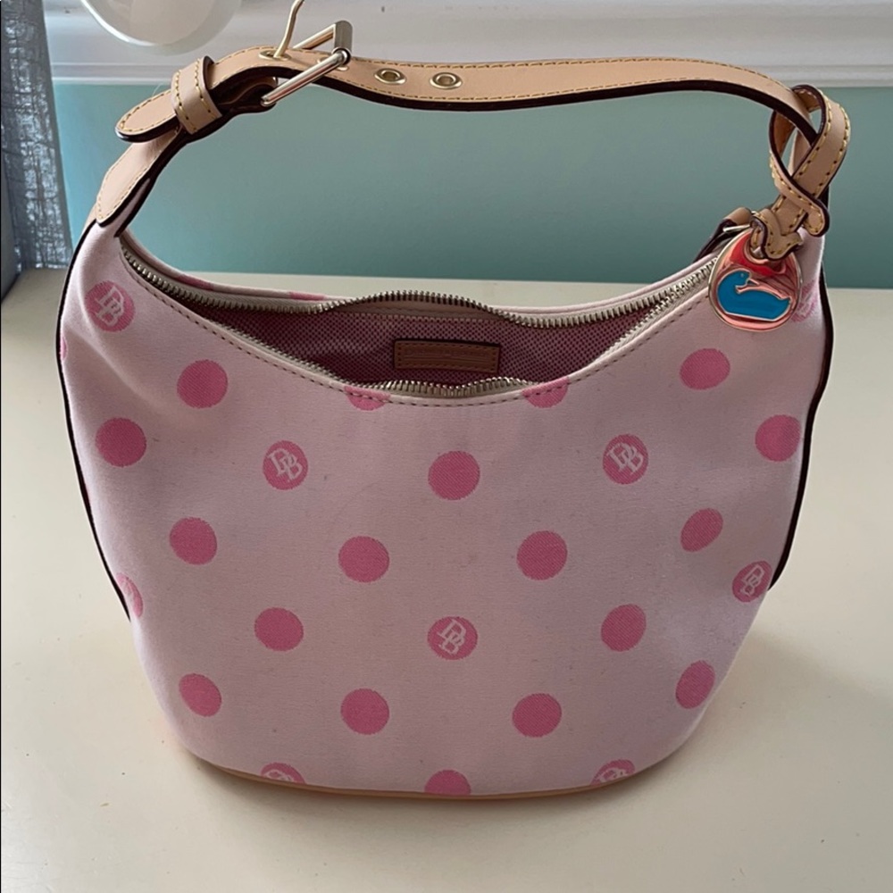Dooney & Bourke Pink Polka Dot Bag - Picture 4 of 4